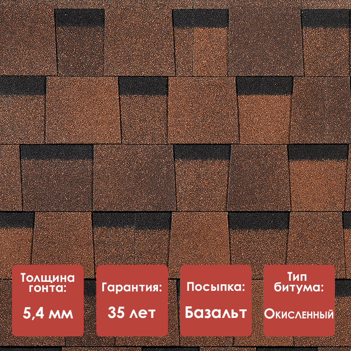 Двухслойная гибкая черепица Döcke PIE STANDARD DRAGON Двухслойная гибкая черепица Döcke PIE STANDARD DRAGON