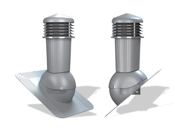 Вентиляционный выход Wirplast Standart К80 неизолированный D125 Вентиляционный выход Wirplast Standart К80 неизолированный D125