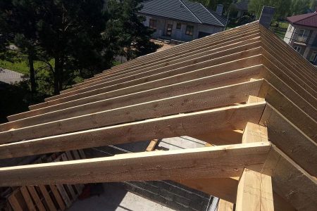 монтаж металлочерепицы за м2