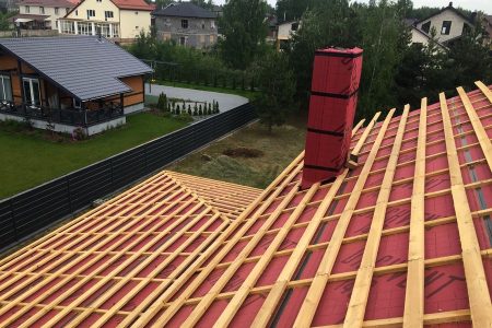 монтаж металлочерепицы